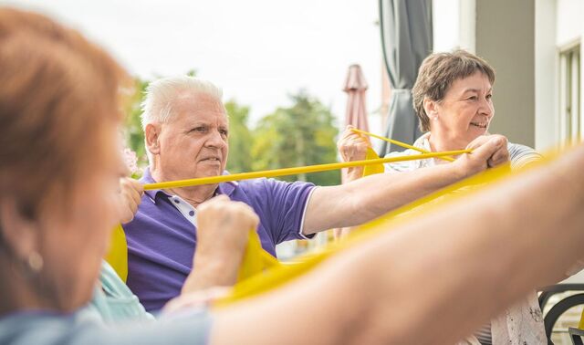 Gymnastik in der Gruppe