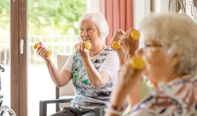 Gymnastik in der Gruppe